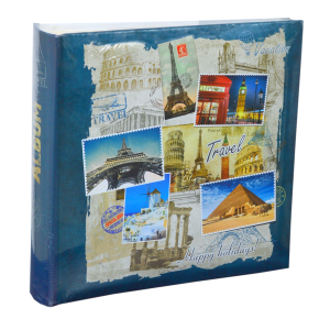 Фотоалбум 200 бр. 10х15 колаж син